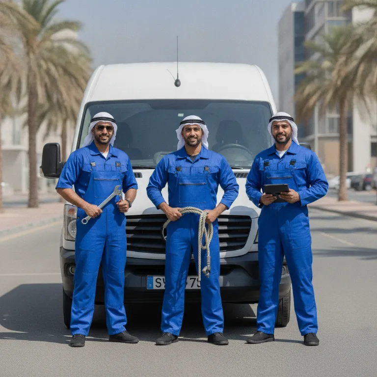 Car Towing team in Abu Dhabi